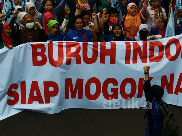 Demo Buruh Tolak BBM Naik