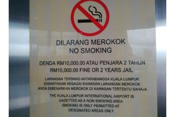 Hii! Merokok Sembarangan di Bandara Malaysia Bisa Didenda Rp 33 Juta!