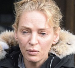 Tak Pakai Make-Up, Wajah Uma Thurman Nyaris Tak Dikenali