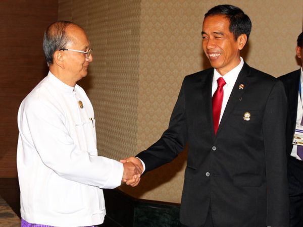 Jokowi Bertemu Presiden Myanmar