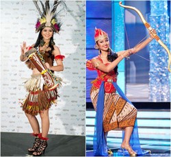 Kostum Nasional Puteri Indonesia di Kontes Kecantikan Dunia dari Masa ke Masa