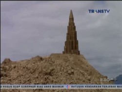 Tertinggi di Dunia, Istana Pasir Setinggi 12 Meter Dibangun di Brasil