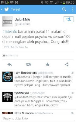 Provokasi Akun Twitter yang Sebabkan Pelajar SMA 109 Jakarta Tewas