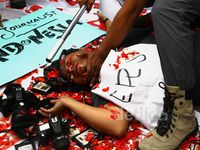 Aksi Kutuk Kekerasan Terhadap Jurnalis