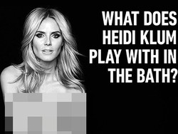 Heidi Klum Foto Bugil untuk Iklan Produk Inovatif