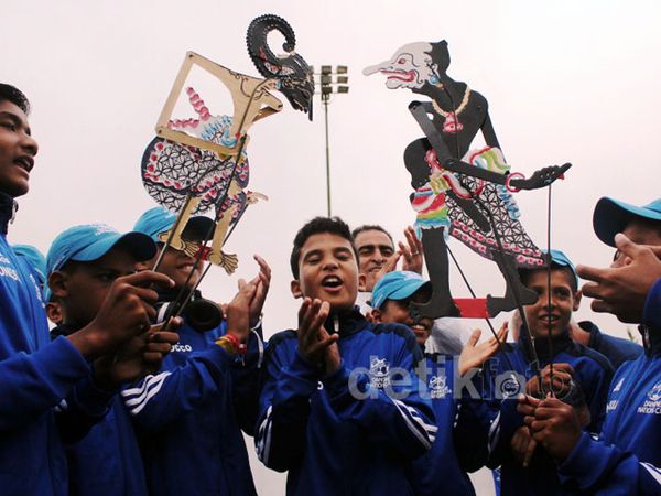 Garuda Muda dan Wayang di Pembukaan DNC 2014