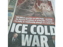 Setelah Jokowi Bercelemek, Kini Koran Courier Mail Adu Putin Vs Abbott
