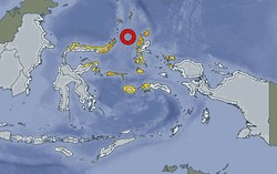 Antisipasi Tsunami di Maluku Utara, Polisi Berjaga di Bibir Pantai