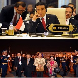 Baju Presiden Jokowi Saat Lawatan ke Luar Negeri: Dasi Merah dan Batik