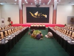 Deal Damai KMP-KIH Diteken di Ruang Nusantara IV, Begini Suasananya