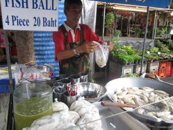 Fish Ball at Chatucak Market in Bangkok