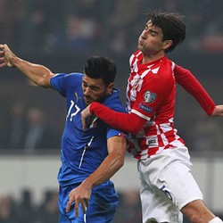Italia vs Kroasia Berakhir Imbang