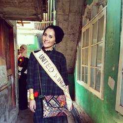 Dina Toki-O Ikut World Muslimah Awards 2014 di Yogyakarta