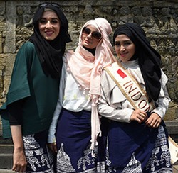 25 Hijabers dari Indonesia Hingga Afrika Ikut World Muslimah di Borobudur