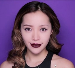 Tutorial Aplikasi Lipstik Warna Gelap dari Beauty Blogger Michelle Phan