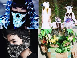 Topeng dan Masker Unik Para Idola KPop, dari Binatang Hingga Tengkorak