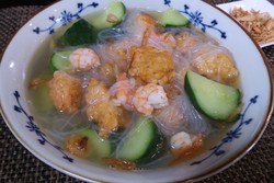 Resep Sup: Sup Bola Udang Mentimun