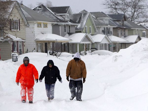 New York Memutih Karena Salju