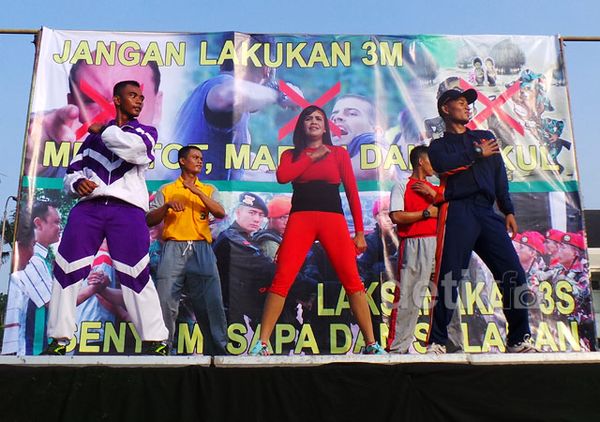 TNI-Polri Senam Bersama