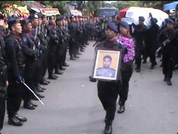 Anggota Brimob Korban Penikaman Dimakamkan di TMP Binjai