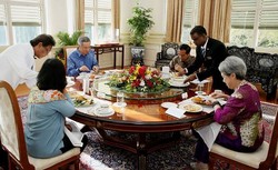 Ini Momen Jokowi Sarapan Bareng PM Lee yang Bikin Heboh di Singapura
