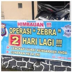 Imbauan Polisi: Pengendara Patuhi Peraturan Lalu Lintas, Operasi Zebra 2 Hari Lagi