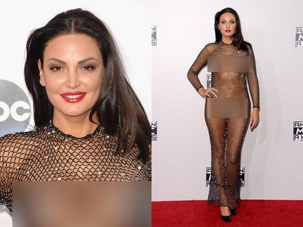 Penyanyi Asal Albania Ini Nyaris Bugil di AMAs 2014