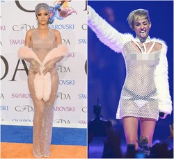 4 Seleb yang Pernah Tampil dengan Gaun Jaring Menerawang