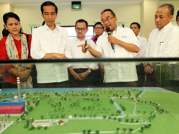 Jokowi Blusukan ke Proyek PLTU Lampung