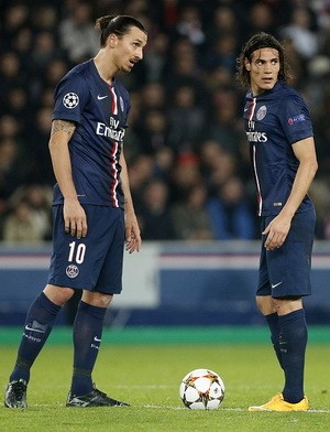 Blanc Sanjung Cavani dan Ibrahimovic