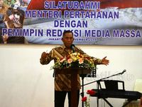 Menhan Silaturahmi dengan Forum Pemred