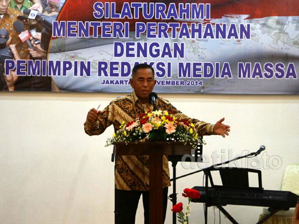 Menhan Silaturahmi dengan Forum Pemred