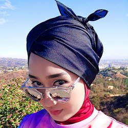 Hijab Style: Gaya Turban Baling-baling Bambu Ala Dian Pelangi