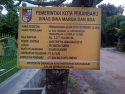 Sepekan setelah Diaspal, Jalan Senilai Rp 3,3 M ini Sudah Berlubang