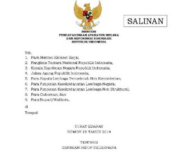 Menteri Yuddy Rilis Edaran Gerakan Hidup Sederhana Bagi PNS