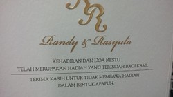 Ngunduh Mantu, Jenderal Moeldoko Minta Tamu Undangan Tak Bawa Hadiah