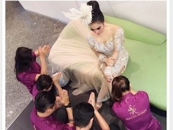 Komentar Rekan Artis atas Kontroversi Foto Syahrini Disembah Karyawan