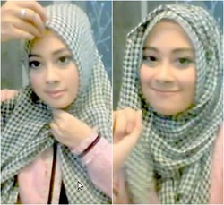 Tutorial Hijab Hanya 1 Menit Ala Personil Noura Nina Septiani