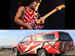 Mobil Toyota Ini Bercorak Gitar Eddie Van Halen