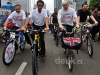 Jokowi Gowes Sepeda Bareng Wali Kota London