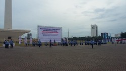Begini Persiapan HUT Korpri di Monas yang Akan Dihadiri Jokowi