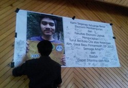 Gelar Doa Bersama, Dosen Wali Bayu: Dia Mahasiswa Baik