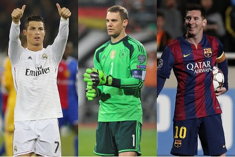 Messi, Ronaldo, dan Neuer Finalis Ballon dOr 2014