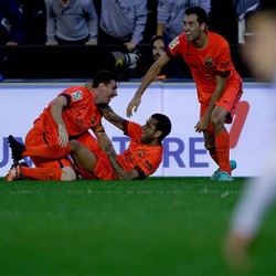 Messi Dilempar Botol Saat Rayakan Gol Kemenangan Barca