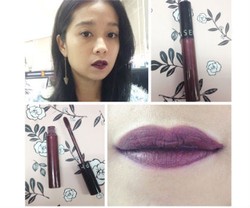 Product Review: Mencoba Lipstik Warna Ungu Tua dari Sephora Cream Lip Stain