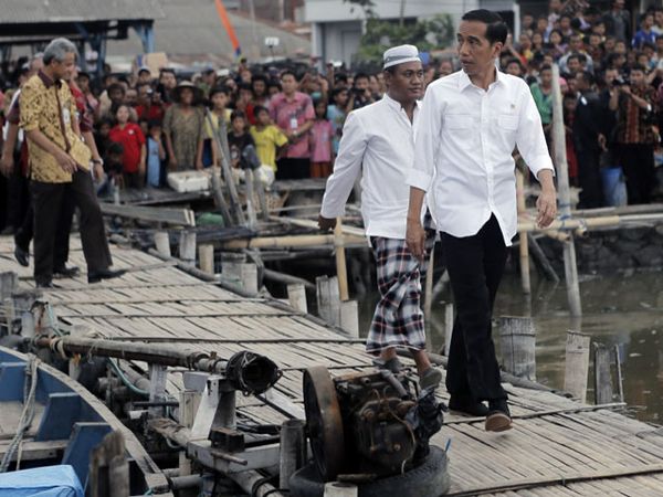 Jokowi Tengok Pelelangan Ikan Tambak Lorok