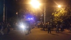 Dua Polisi Terluka Kena Lemparan Batu Mahasiswa yang Ricuh di Jl Diponegoro