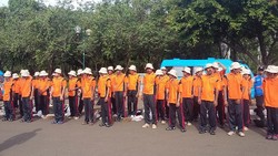 50 Pasien Gangguan Kejiwaan Penuh Semangat akan Bersihkan Monas