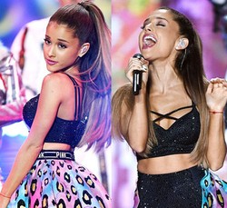 Foto: Gaya Seksi Ariana Grande di Panggung Victorias Secret