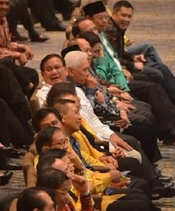 Mewakili KMP, Prabowo: Selamat untuk Dwitunggal Ical dan Akbar